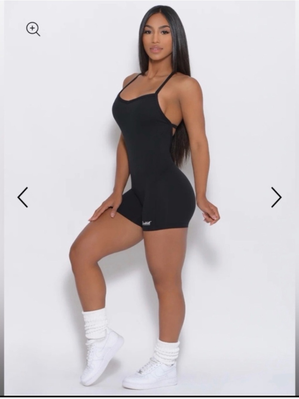 Bombshell Sportswear Black Workout Romper – Size XS – NWT